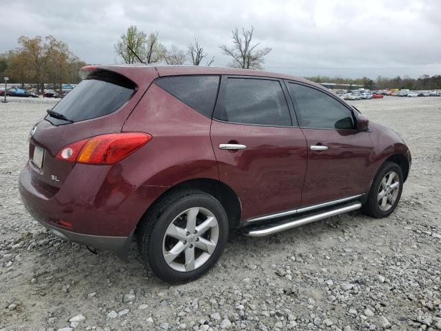 JN8AZ18U99W026411 - 2009 NISSAN MURANO S MAROON photo 3