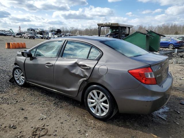 19XFB2F84CE336193 - 2012 HONDA CIVIC EX GRAY photo 2