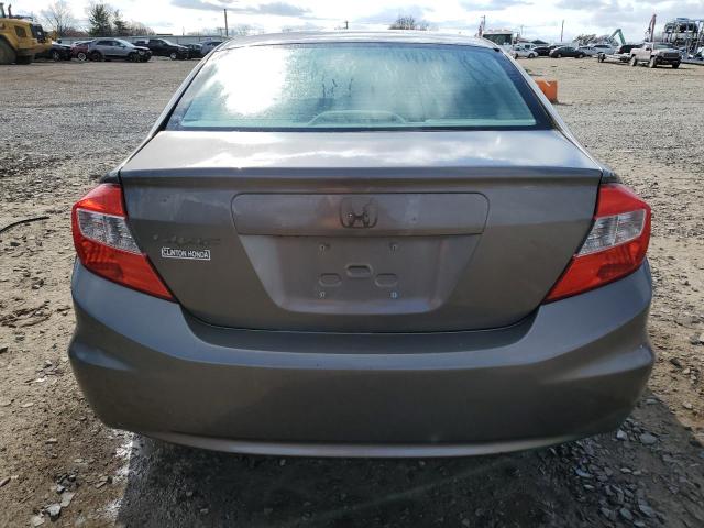 19XFB2F84CE336193 - 2012 HONDA CIVIC EX GRAY photo 6