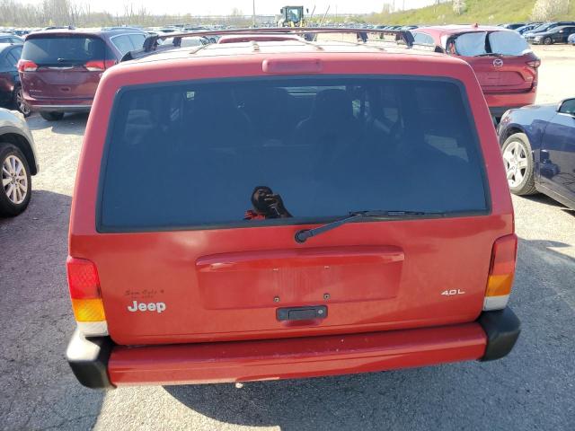 1J4FF68S0XL600165 - 1999 JEEP CHEROKEE SPORT RED photo 6