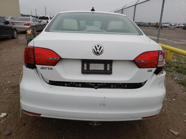 3VWD07AJ9EM322865 - 2014 VOLKSWAGEN JETTA SE WHITE photo 6