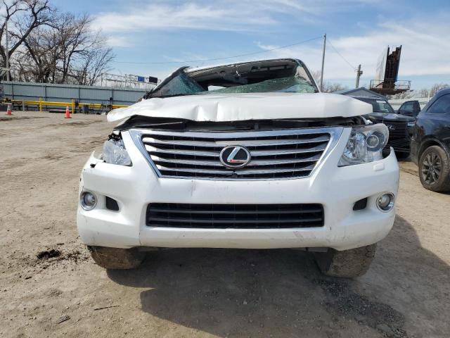 JTJHY7AX8B4070998 - 2011 LEXUS LX 570 WHITE photo 5