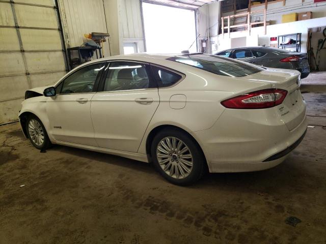 3FA6P0LU7FR136970 - 2015 FORD FUSION SE HYBRID WHITE photo 2