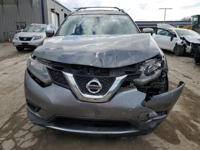 KNMAT2MT6GP682640 - 2016 NISSAN ROGUE S GRAY photo 5