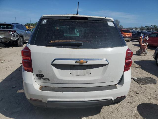 2GNALBEK9H1531433 - 2017 CHEVROLET EQUINOX LS WHITE photo 6