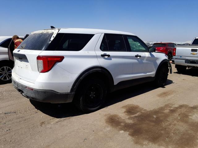 1FM5K8AB1MGB24690 - 2021 FORD EXPLORER POLICE INTERCEPTOR WHITE photo 3
