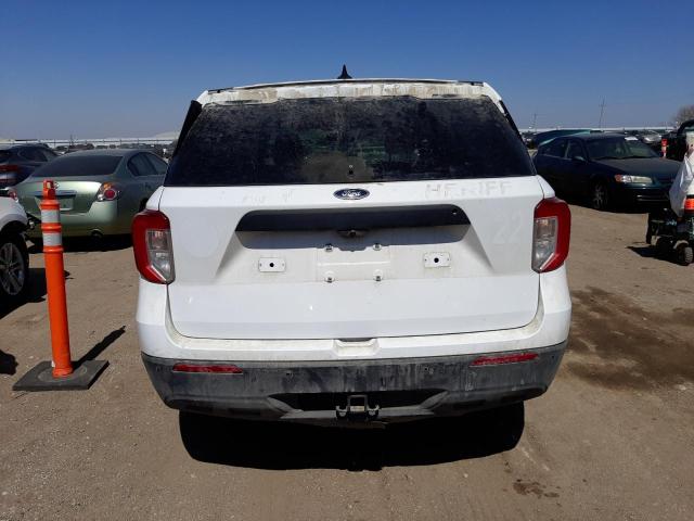 1FM5K8AB1MGB24690 - 2021 FORD EXPLORER POLICE INTERCEPTOR WHITE photo 6