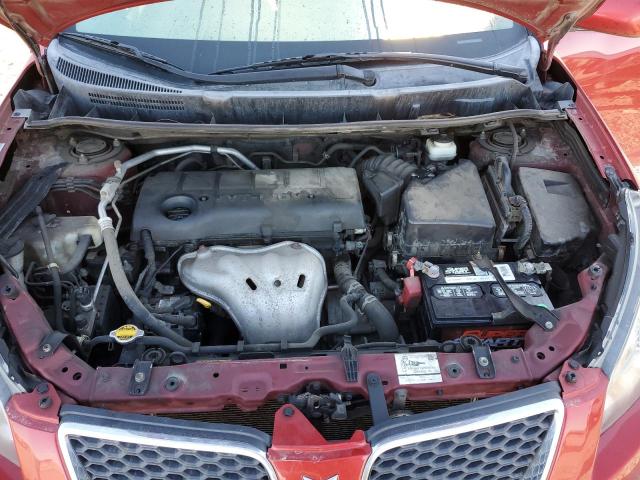 5Y2SM67009Z437091 - 2009 PONTIAC VIBE RED photo 11