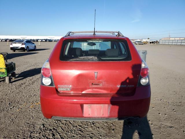 5Y2SM67009Z437091 - 2009 PONTIAC VIBE RED photo 6