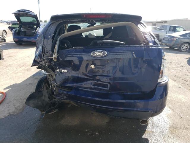 2FMDK3GC7BBA34432 - 2011 FORD EDGE SE BLUE photo 6