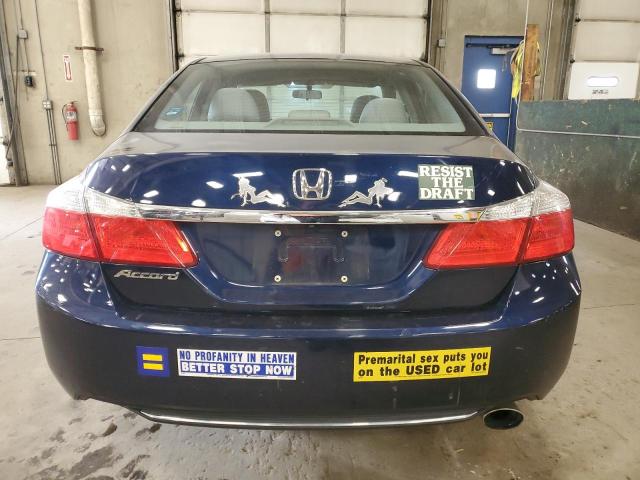 1HGCR2F39EA226136 - 2014 HONDA ACCORD LX BLUE photo 6