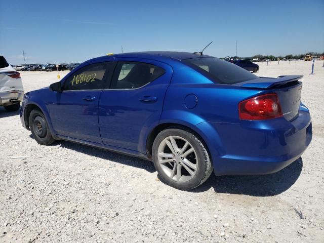 1C3CDZAB5EN228290 - 2014 DODGE AVENGER SE BLUE photo 2