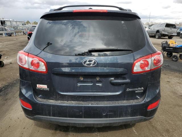 5XYZHDAG2BG070681 - 2011 HYUNDAI SANTA FE SE BLUE photo 6