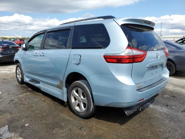 5TDKK3DC6FS529595 - 2015 TOYOTA SIENNA LE BLUE photo 2