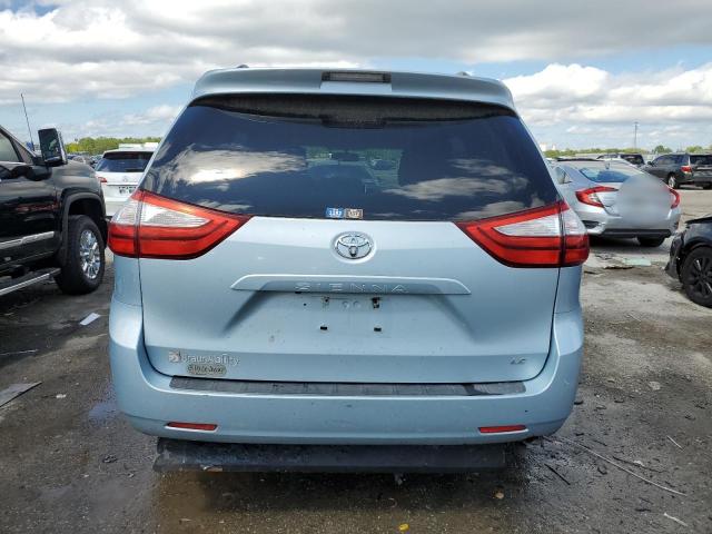 5TDKK3DC6FS529595 - 2015 TOYOTA SIENNA LE BLUE photo 6