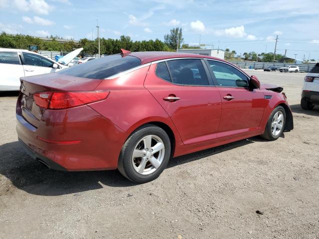 5XXGM4A70FG473572 - 2015 KIA OPTIMA LX RED photo 3