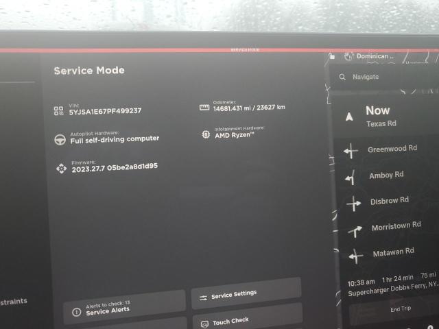 5YJSA1E67PF499237 - 2023 TESLA MODEL S Qara foto 9