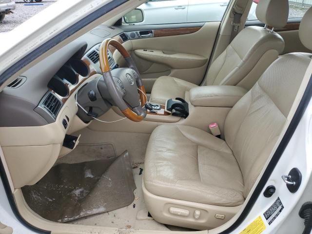 JTHBA30G955138228 - 2005 LEXUS ES 330 WHITE photo 7