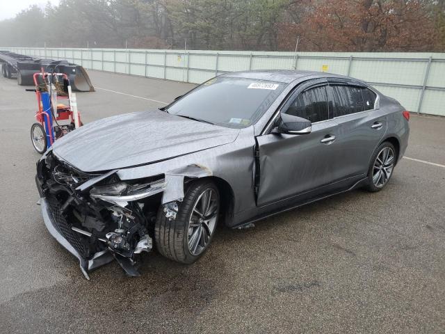 JN1EV7AR6HM841695 - 2017 INFINITI Q50 PREMIUM GRAY photo 1