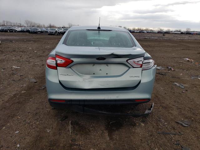 3FA6P0UU0ER218410 - 2014 FORD FUSION S HYBRID BLUE photo 6