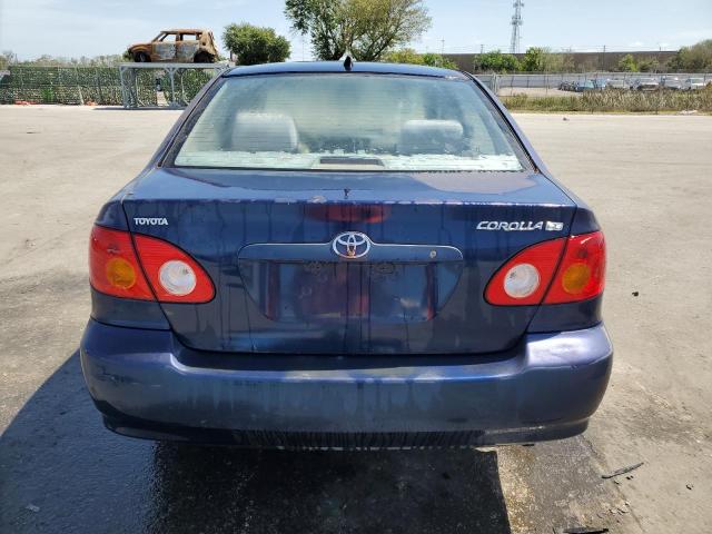 1NXBR32E54Z278878 - 2004 TOYOTA COROLLA CE BLUE photo 6