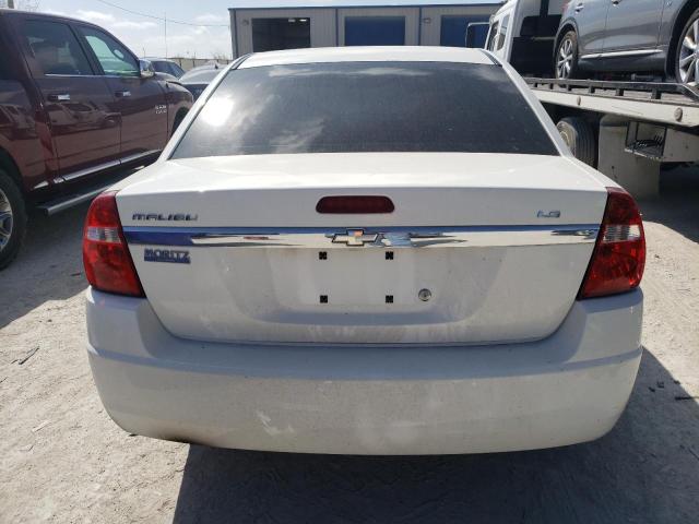 1G1ZS51F06F289803 - 2006 CHEVROLET MALIBU LS WHITE photo 6