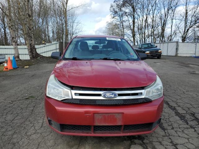 1FAHP3EN5BW118328 - 2011 FORD FOCUS S RED photo 5