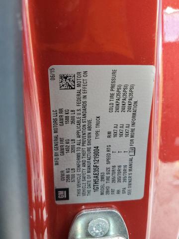 1GTH5AE35F1219004 - 2015 GMC CANYON RED photo 13