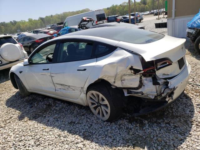 5YJ3E1EAXNF288253 - 2022 TESLA MODEL 3 WHITE photo 2