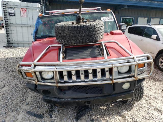 5GRGN23U44H113725 - 2004 HUMMER H2 RED photo 5