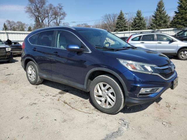 2HKRM4H78FH610602 - 2015 HONDA CR-V EXL BLUE photo 4