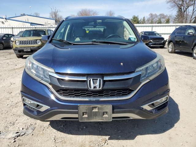 2HKRM4H78FH610602 - 2015 HONDA CR-V EXL BLUE photo 5