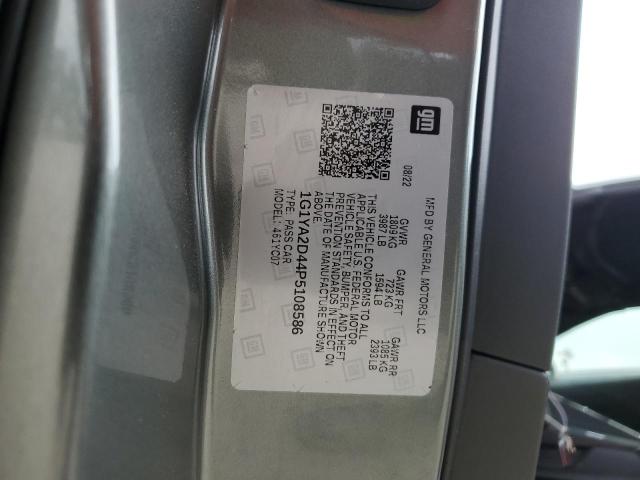 1G1YA2D44P5108586 - 2023 CHEVROLET CORVETTE STINGRAY 1LT GRAY photo 13