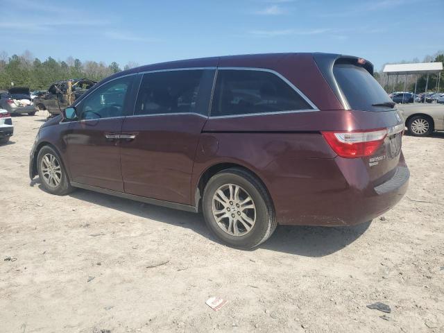 5FNRL5H60DB073431 - 2013 HONDA ODYSSEY EXL BURGUNDY photo 2