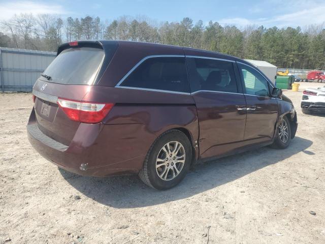 5FNRL5H60DB073431 - 2013 HONDA ODYSSEY EXL BURGUNDY photo 3