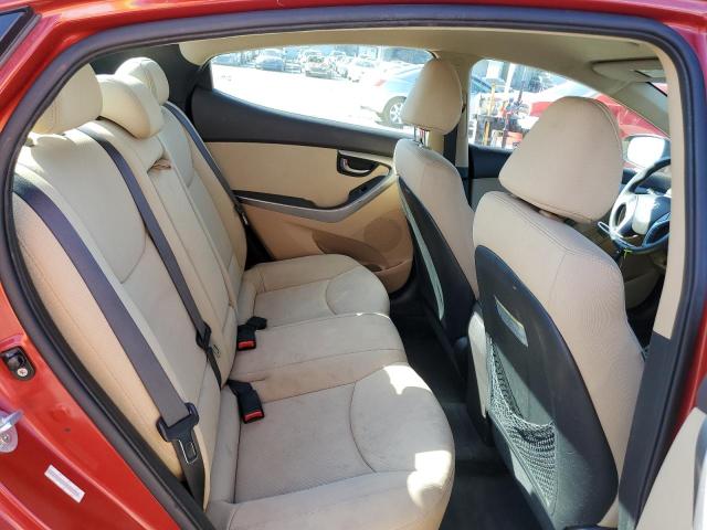 KMHDH4AE2DU583144 - 2013 HYUNDAI ELANTRA GLS RED photo 10