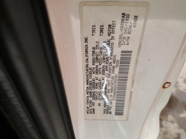 5TESN92N24Z452061 - 2004 TOYOTA TACOMA XTRACAB PRERUNNER 白色 照片 13