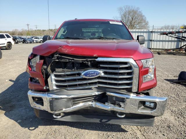 1FTEW1EF4HFB19590 - 2017 FORD F150 SUPERCREW RED photo 5