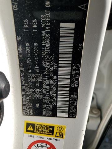 5TDJKRFH5GS292218 - 2016 TOYOTA HIGHLANDER XLE 白色 照片 12