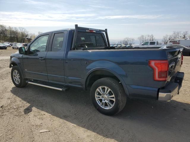 1FTEX1CG9FKF14278 - 2015 FORD F150 SUPER CAB BLUE photo 2