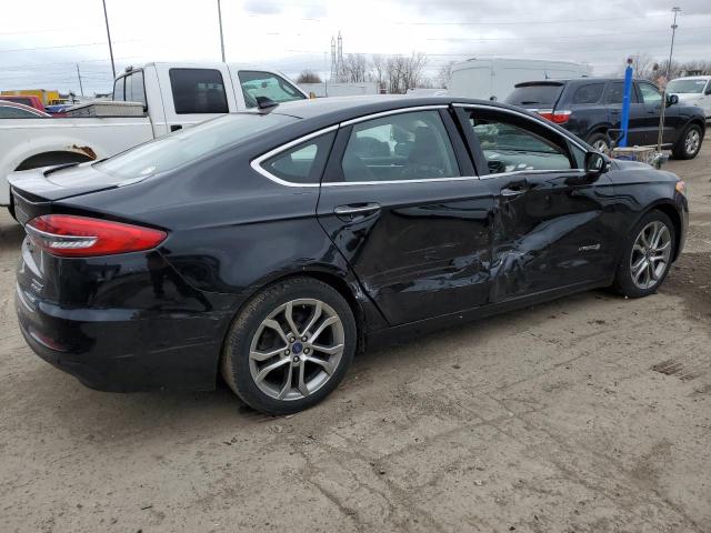 3FA6P0RU1KR104906 - 2019 FORD FUSION TITANIUM BLACK photo 3