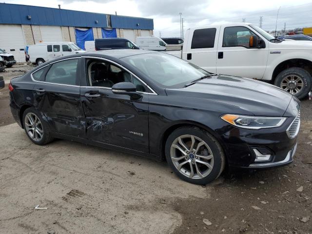 3FA6P0RU1KR104906 - 2019 FORD FUSION TITANIUM BLACK photo 4