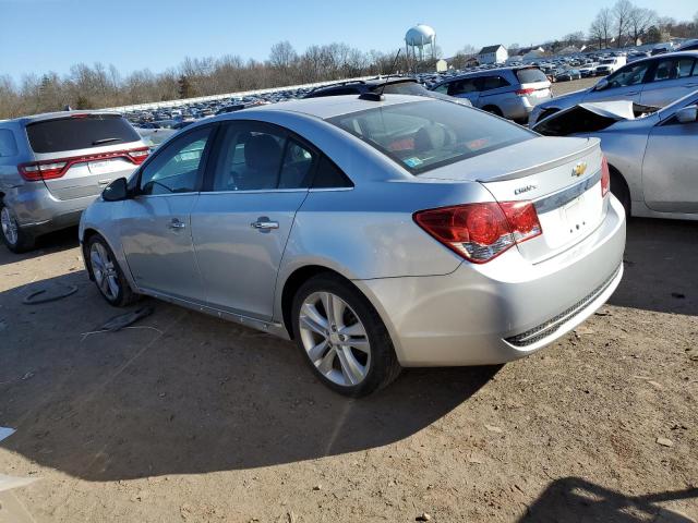 1G1PG5SB3F7244160 - 2015 CHEVROLET CRUZE LTZ SILVER photo 2