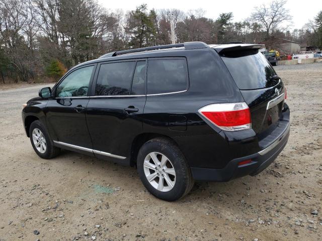 5TDBK3EH4DS250010 - 2013 TOYOTA HIGHLANDER BASE BLACK photo 2