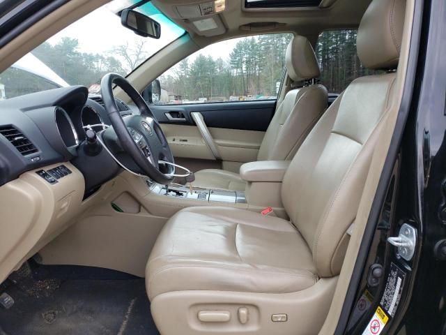 5TDBK3EH4DS250010 - 2013 TOYOTA HIGHLANDER BASE أسود صورة 7