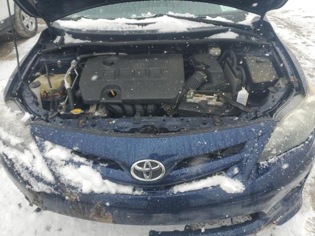 2T1BU4EE0BC587527 - 2011 TOYOTA COROLLA BASE BLUE photo 11