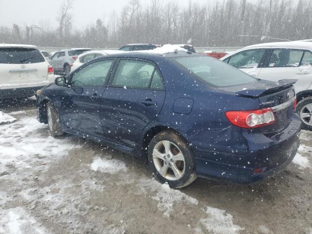 2T1BU4EE0BC587527 - 2011 TOYOTA COROLLA BASE BLUE photo 2