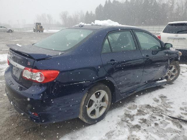 2T1BU4EE0BC587527 - 2011 TOYOTA COROLLA BASE BLUE photo 3