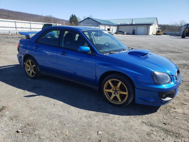 JF1GD29654H500285 - 2004 SUBARU IMPREZA WRX BLUE photo 4