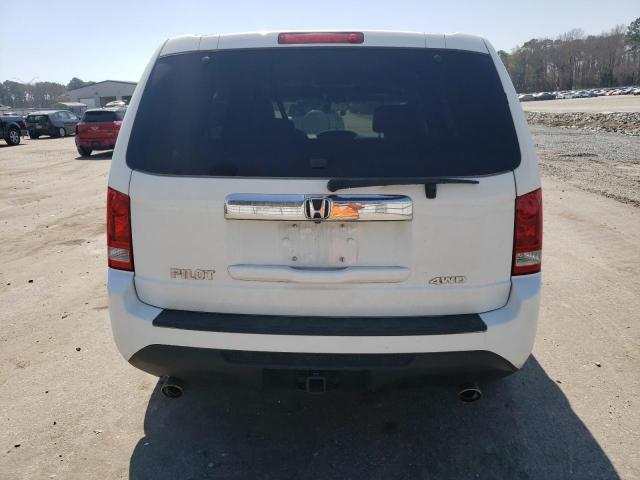 5FNYF4H30FB006365 - 2015 HONDA PILOT SE WHITE photo 6